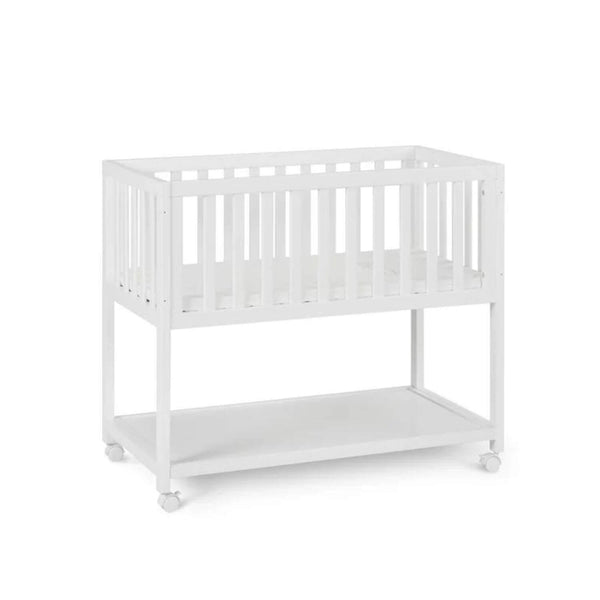 AFG Mila Wooden Portable Bassinet with Mattress Pad White