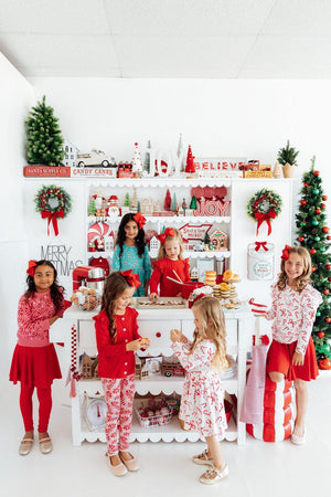 Christmas Candy 3/4 Sleeve Pocket Twirl Dress