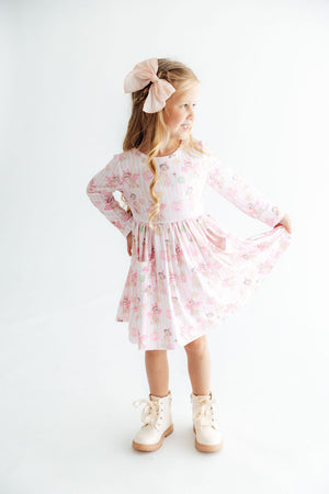 Pawsitively Spooky L/S Pocket Twirl Dress
