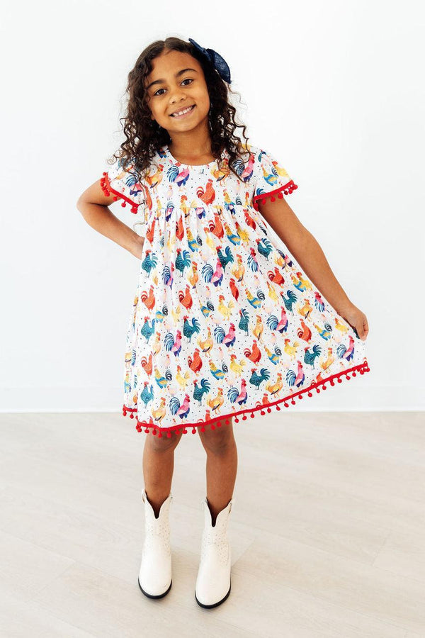 Rooster Pom Pom Dress