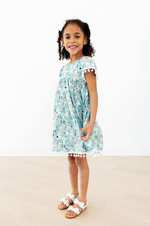 Furry Friends Pom Pom Dress