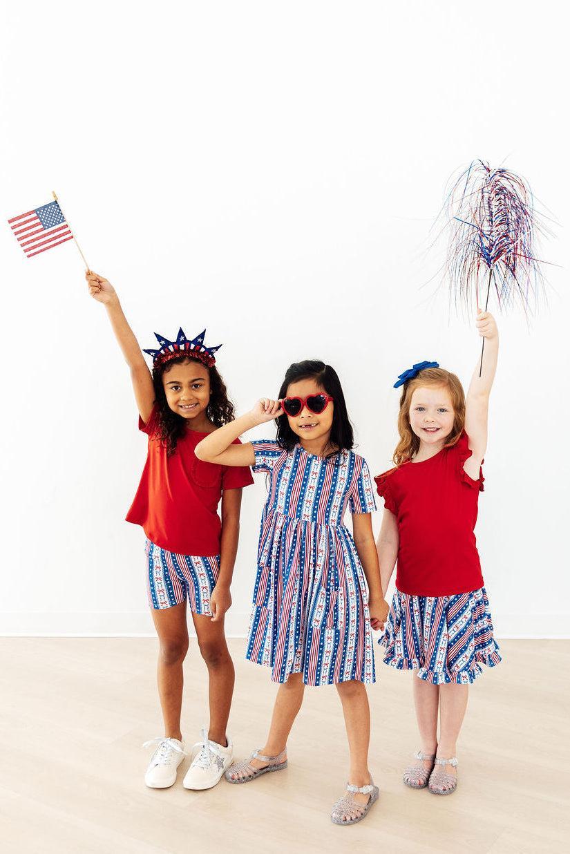 All-American Girl Ruffle Twirl Skort