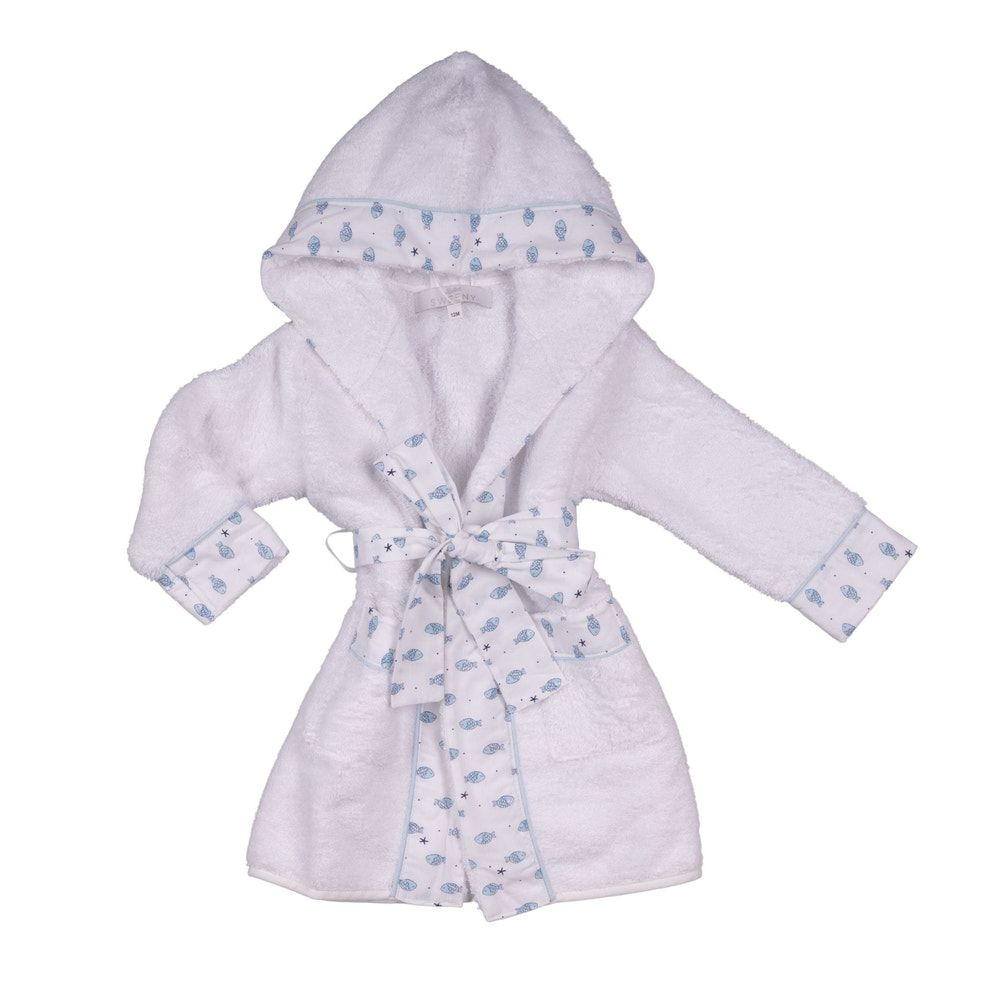 MILO | Boys White Cotton Bathrobe