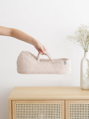 Doll Moses Basket w/Rocking Stand