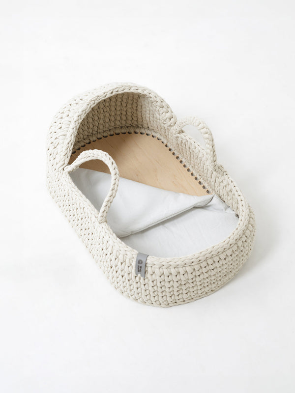 Doll Moses Basket w/Rocking Stand
