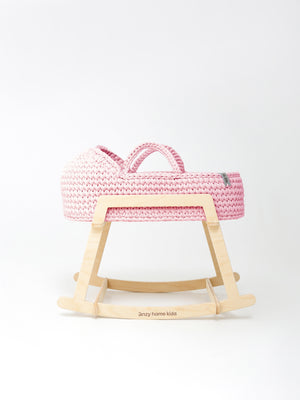 Doll Moses Basket w/Rocking Stand