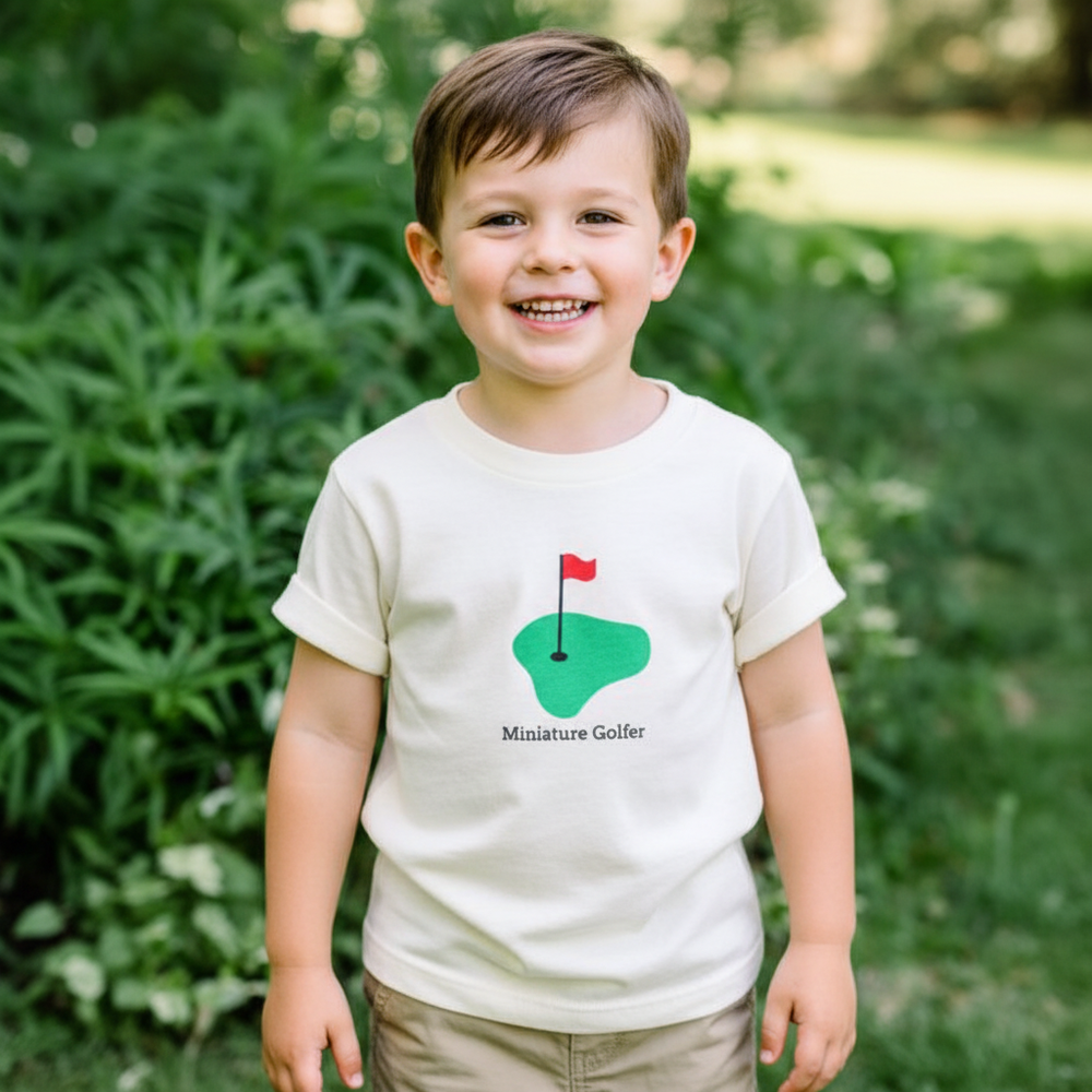 Mini Golfer Organic Cotton Kids T-Shirt – Made in USA