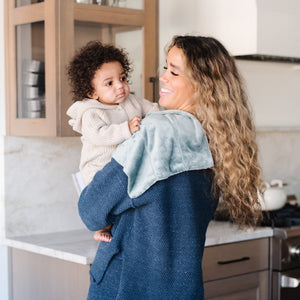Minky burp cloths 3-pack in soft colors, perfect for baby care and comfort during feeding.