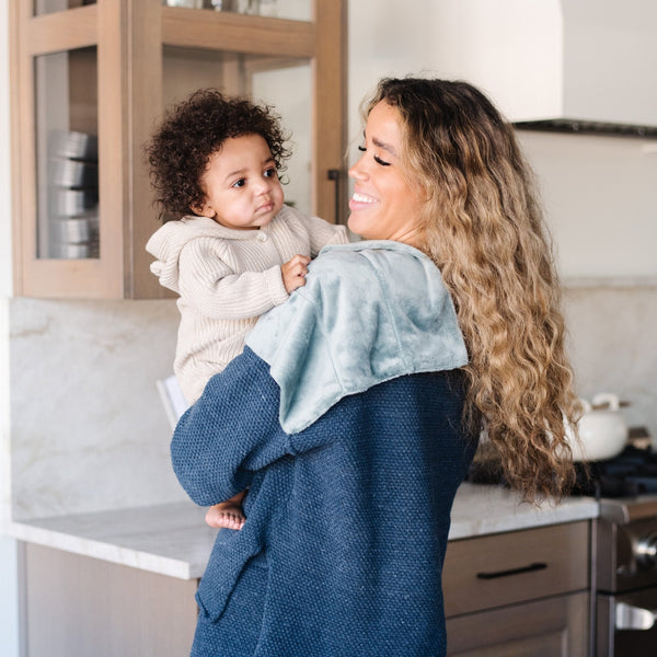 Minky burp cloths 3-pack in soft colors, perfect for baby care and comfort during feeding.