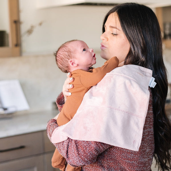 Minky burp cloths 3-pack for babies, soft and absorbent, perfect for feeding and clean-up.