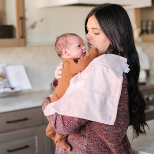 Minky burp cloths 3-pack for babies, soft and stylish, perfect for feeding and clean-up.