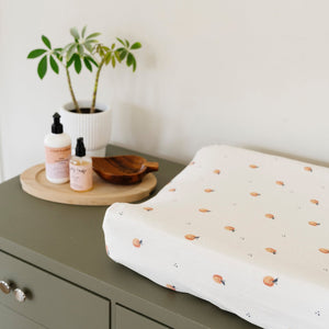 Minky Stretch Luxe Changing Covers for babies, soft and stylish, perfect for diaper changes. Angle 13 view.