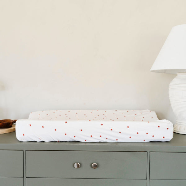 Minky Stretch Luxe Changing Covers in soft fabric, perfect for baby comfort during diaper changes.