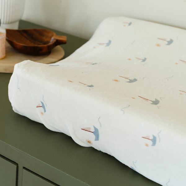 Minky Stretch Luxe Changing Covers in playful colors, perfect for baby changing stations and enhancing comfort.