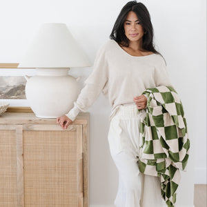 MINKY STRETCH THROW BLANKETS