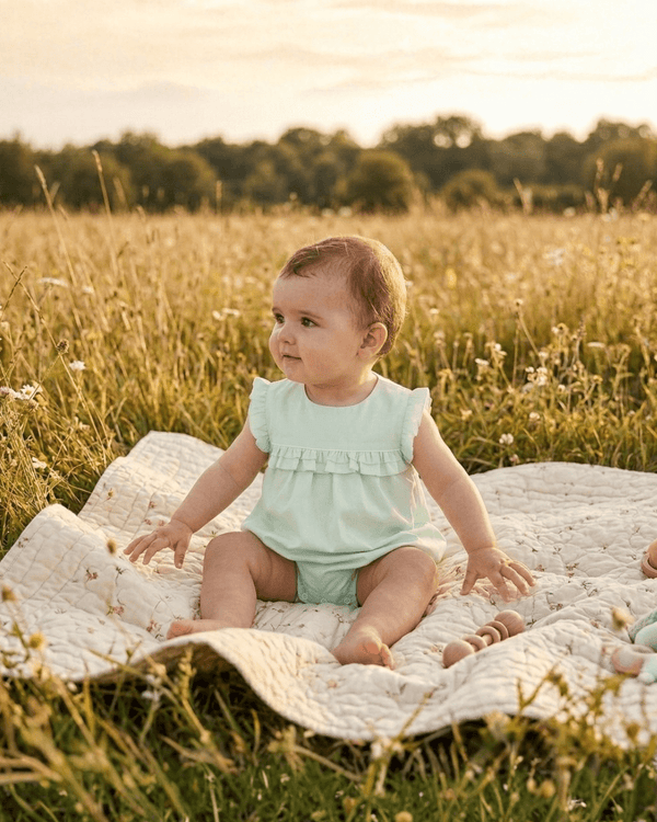 Mint Green Ruffle Jumper Romper