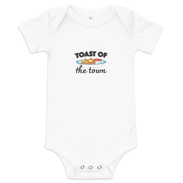 Missouri Toasted Ravioli Onesie for babies - cute short sleeve bodysuit featuring a fun food design.