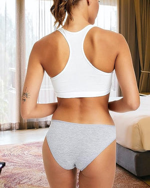Women's Cotton Bikini Underwear 6-Pack, Soft Breathable Stretch Panties