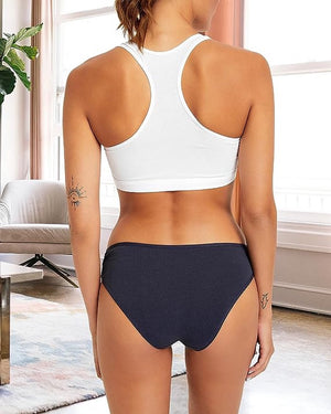 Women's Cotton Bikini Underwear 6-Pack, Soft Breathable Stretch Panties