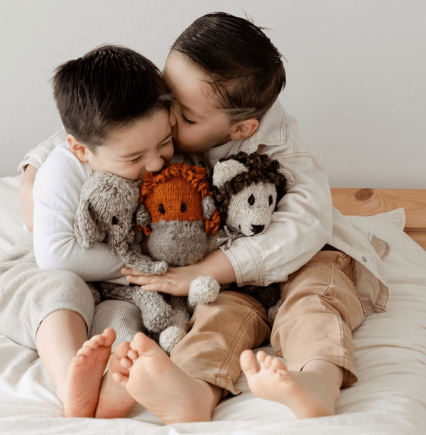 Organic Wool Knit Hand Puppet  | Sawyer the Sheep