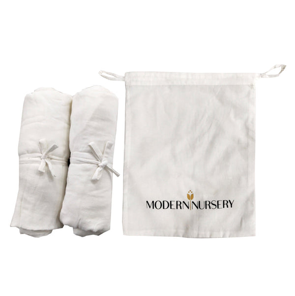 Organic Muslin Crib Sheets (Set of 2)