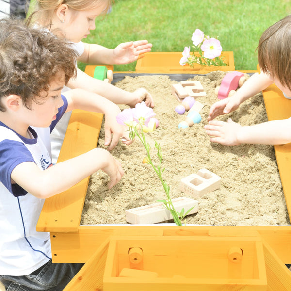 Mojave Picnic & Sand Table for kids, showcasing a fun outdoor play setup at angle 7.