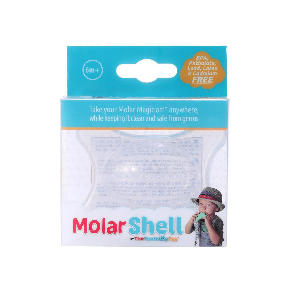 Molar Shell Protective Case for pacifiers, ensuring hygiene and safety for your baby on-the-go.