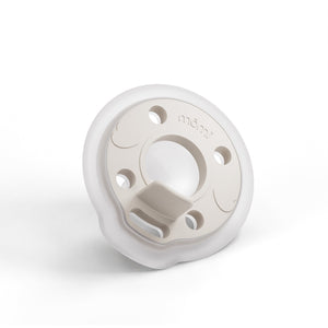 mōmi babypace® breast-like pacifier in multiple vibrant colors
