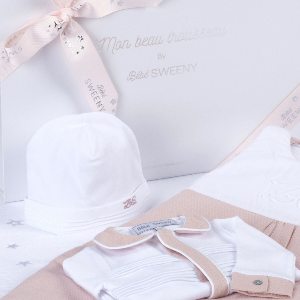 MON BEAU TROUSSEAU | Girls White Cotton Hat - MOOGCO Baby