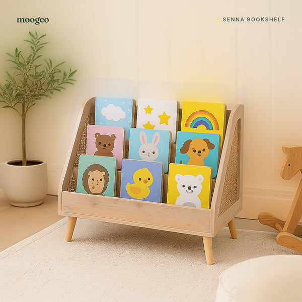 MOOGCO Senna rattan Montessori bookshelf SENNA 02 life nursery
