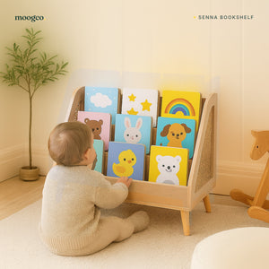 MOOGCO Senna rattan Montessori bookshelf SENNA 04 life toddler