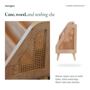 MOOGCO Senna rattan Montessori bookshelf SENNA 07 detail