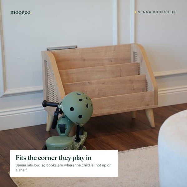 MOOGCO Senna rattan Montessori bookshelf SENNA 08 room
