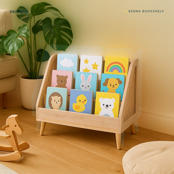 MOOGCO Senna rattan Montessori bookshelf SENNA 09b life living