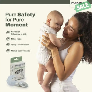 MOOGCO Silver Nursing Cups 925k Silver SIlver Nursing Cups