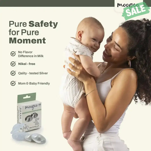 MOOGCO Silver Nursing Cups 999k Silver