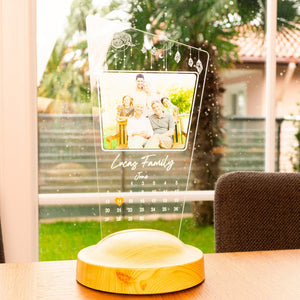 Personalized Photo Calendar Night Light, Newborn Gift by Drn Gift Store