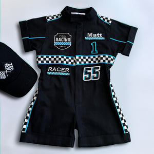 Costumes Club Handmade Race Car Driver Costume for Toddlers - Halloween Costume, Cars Boys Racing Outfit, Toddler Racer Suit by Costumes Club
