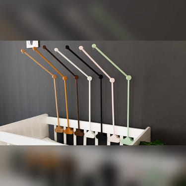 Premium Wood Mobile Arm for Crib, Boho Nursery Decor, Handcrafted Wooden Baby Mobile Holder, Universal Clamping Mobile Hanger, Neutral Nursery
