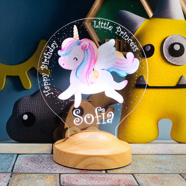 Unicorn Custom Night Light, Cute Unicorn Gift for Little Girl by Drn Gift Store