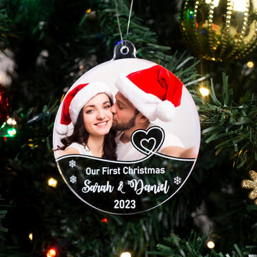 Custom Photo 5x Christmas Ornaments, Memorial Ornaments by Drn Gift Store