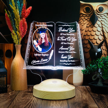 Personalized Graduation LED Lamp, Graduation Day Gift by Drn Gift Store