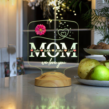 Mom Gifts Personalized Night Light, Gift for Mom, Mothers Day Gift by Drn Gift Store