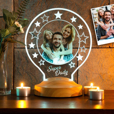 Custom Photo Night Light, Mother's Day Gift by Drn Gift Store