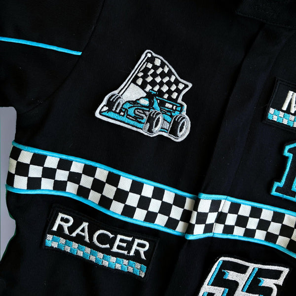 Costumes Club Handmade Race Car Driver Costume for Toddlers - Halloween Costume, Cars Boys Racing Outfit, Toddler Racer Suit by Costumes Club