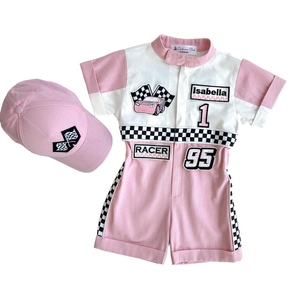 Costumes Club Handmade Race Car Driver Costume for Toddlers - Halloween Costume, Cars Boys Racing Outfit, Toddler Racer Suit by Costumes Club