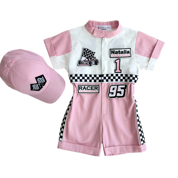 Costumes Club Handmade Race Car Driver Costume for Toddlers - Halloween Costume, Cars Boys Racing Outfit, Toddler Racer Suit by Costumes Club