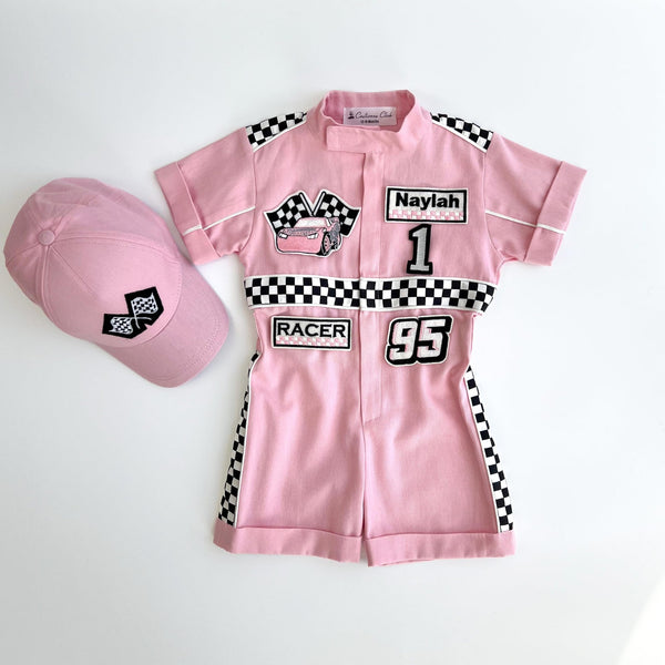 Costumes Club Handmade Race Car Driver Costume for Toddlers - Halloween Costume, Cars Boys Racing Outfit, Toddler Racer Suit by Costumes Club