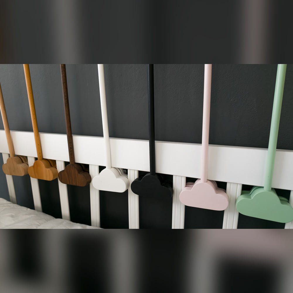 Premium Wood Mobile Arm for Crib, Boho Nursery Decor, Handcrafted Wooden Baby Mobile Holder, Universal Clamping Mobile Hanger, Neutral Nursery