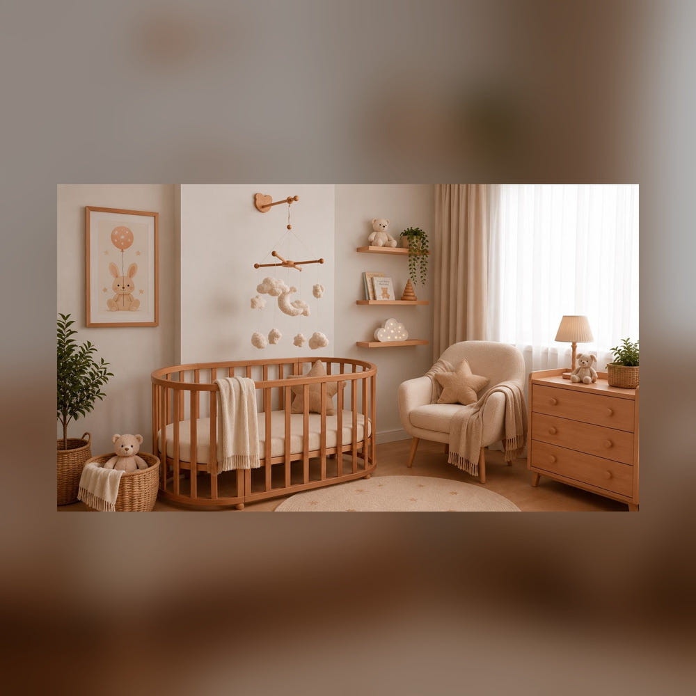 Adjustable Wooden Baby Mobile Arm: Wall Hanging Decor